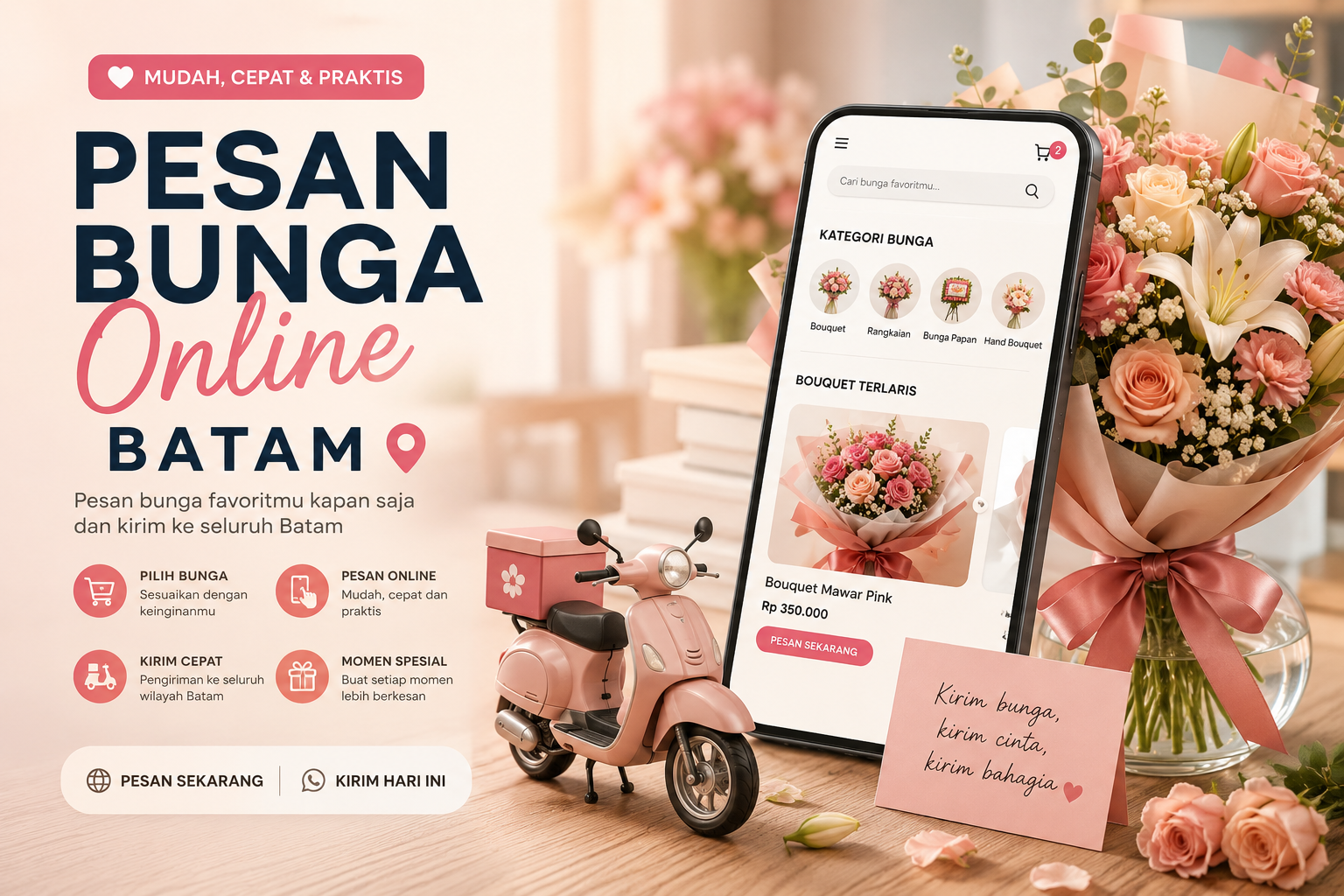 Toko Bunga Batam 24 Jam